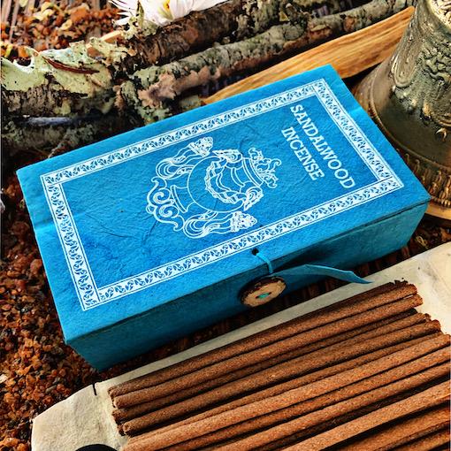 Sandalwood Incense- Lokta Paper Box 
